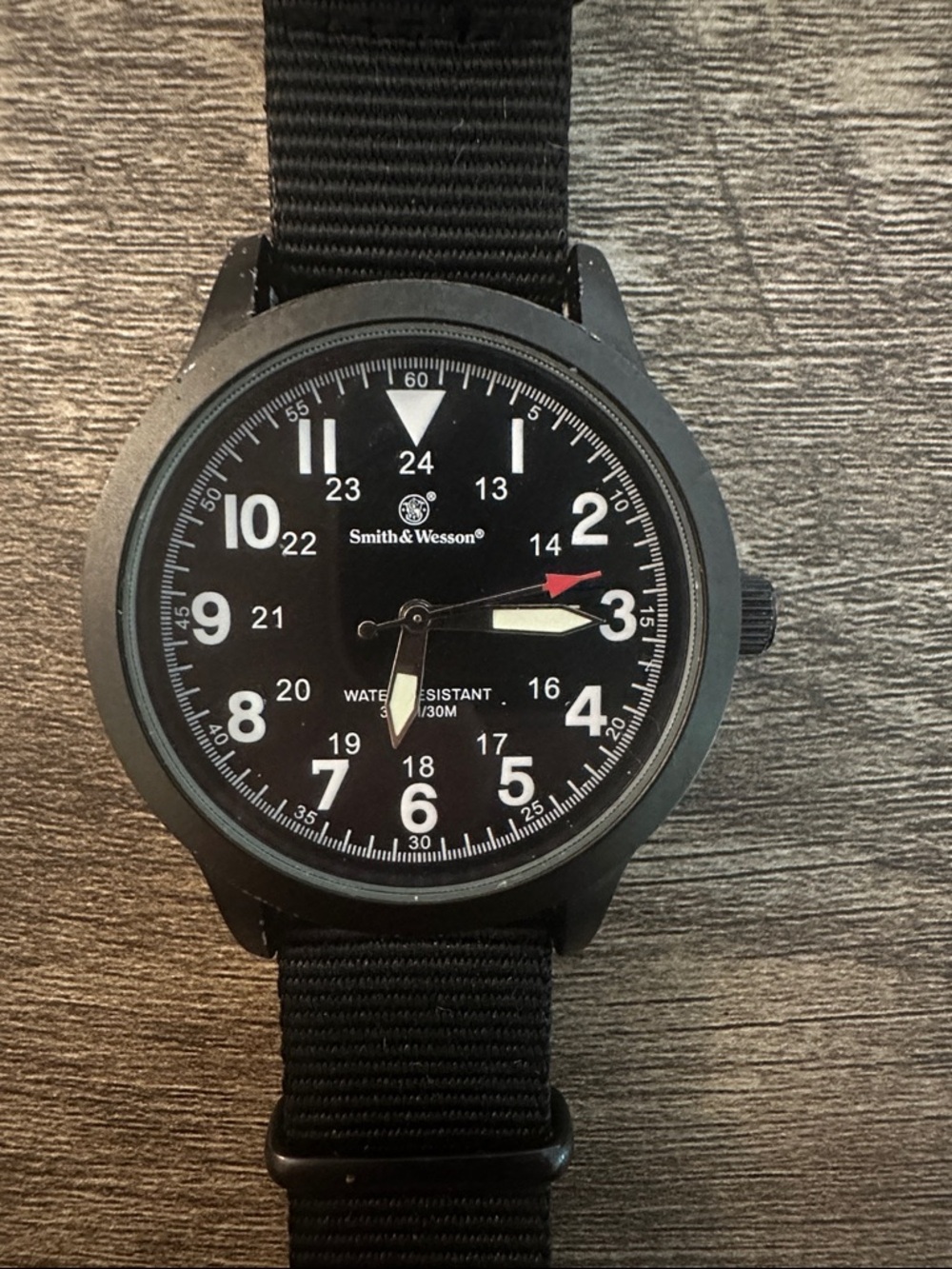 Men's Black Tactical Field Watch - Smith & Wesson⌚️